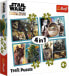 Фото #1 товара Пазл для детей Trefl Puzzle 4w1 Mandalorian i jego świat Star Wars