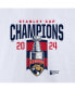 Men's White Florida Panthers 2024 Stanley Cup Champions Long Sleeve T-Shirt