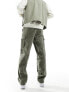 Фото #3 товара ADPT wide fit cargo trouser in khaki