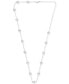 Фото #3 товара Badgley Mischka lab Grown Diamond Statement Necklace (6 ct. t.w.) in 14k White Gold, 18" + 4" extender