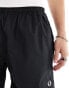 Fred Perry shell shorts in black