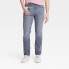 Фото #1 товара Men's Lightweight Colored Slim Fit Jeans - Goodfellow & Co Blue Denim 28x30