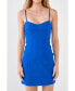 ფოტო #1 პროდუქტის Women's Stretch Fabric Fitted Mini Dress