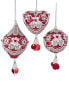 Kurt Adler Hanging Christmas Ornaments (3 Assorted) Multicolor