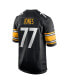 ფოტო #4 პროდუქტის Men's Broderick Jones Black Pittsburgh Steelers 2023 NFL Draft First Round Pick Game Jersey