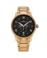 ფოტო #3 პროდუქტის Men's Regalia Rose-Gold Stainless Steel , Black Dial , 42mm Round Watch