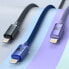 Kabel przewód iPhone do szybkiego ładowania i transferu danych USB - Lightning 2.4A 2m niebieski