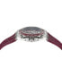 ფოტო #2 პროდუქტის Men's Swiss Chronograph Greca Extreme Burgundy Silicone Strap Watch 45mm