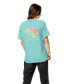 ფოტო #2 პროდუქტის Juniors' Quilted Paisley Unisex Heavyweight T-shirt