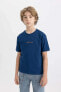 Фото #4 товара Erkek Çocuk T-shirt B5929a8/nv30 Navy