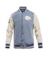 Фото #2 товара Men's Denim Distressed Kansas City Chiefs Varsity Blues Full-Snap Varsity Jacket