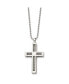 Фото #3 товара Chisel stainless Steel Polished Cross Pendant on a Ball Chain Necklace