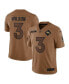 Фото #1 товара Men's Russell Wilson Brown Distressed Denver Broncos 2023 Salute To Service Limited Jersey