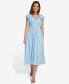 ფოტო #1 პროდუქტის Women's Empire-Waist Flutter-Sleeve Midi Dress