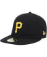 ფოტო #4 პროდუქტის Men's Black Pittsburgh Pirates 9/11 Memorial Side Patch 59Fifty Fitted Hat