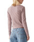 ფოტო #2 პროდუქტის Women's Muse Ribbed Long-Sleeve Button-Up Top