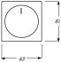 Фото #3 товара BUSCH JAEGER 6540-83-102 - Aluminium - Busch-Jaeger - 2112 U-101/2116(/11) U/ 2117(/11) U/2247 U/2250 U/6513 U-102/6517 U-10x/6519 U/6520 U/6523 U(10x)... - 63 mm - 63 mm - 1 pc(s)