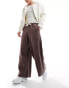 Фото #1 товара ASOS DESIGN super wide leg trousers in brown