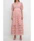Фото #1 товара Платье с V-образным вырезом и кружевными вставками endless rose