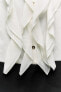 Фото #7 товара Платье-рубашка с воланами ZARA