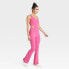 Фото #2 товара Women's Asymmetrical Flare Bodysuit - JoyLab Pink XS