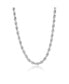 ფოტო #1 პროდუქტის Stainless Steel 5mm Rope Chain Necklace