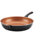 Glide Copper Ceramic Nonstick 12.5" Deep Skillet with Helper Handle