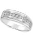 ფოტო #1 პროდუქტის Men's Diamond Band (1/2 ct. t.w.) in 10k Yellow Gold and 10k White Gold