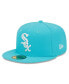 Фото #1 товара Men's Blue Chicago White Sox Vice Highlighter Logo 59FIFTY Fitted Hat