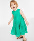 Фото #3 товара Toddler & Little Girls Cotton Eyelet Dress, Created for Macy's