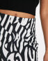 Фото #8 товара NA-KD x Maddy Nigmatullin co-ord mini skirt in black & white abstract print