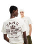 Фото #1 товара Vans checkerboard society t-shirt in cream