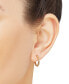 ფოტო #2 პროდუქტის Paperclip Link Small Hoop Earrings in 10k Gold (15mm)