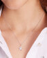 ფოტო #10 პროდუქტის Silver-Tone Pavé Star Pendant Necklace, 16" + 3" extender