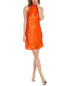 Фото #1 товара Шелковое мини-платье Amanda Uprichard Angelonia для женщин оранжевого цвета