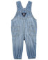 Фото #12 товара Baby Knit-Like Denim Hickory Stripe Overalls 3M