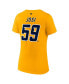 Women's Roman Josi Yellow Nashville Predators Special Edition 2.0 Name and Number V-Neck T-shirt