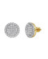 ფოტო #1 პროდუქტის Dulce Desire 14k Yellow Gold 1.49 cttw Certified Natural Diamond Stud Earring for Men/Women, Screw Back