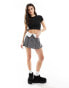 Tommy Jeans cropped ribbed top in black Черный, L - EU 40 - фото #4