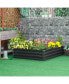 Фото #3 товара 4' x 4' Raised Steel Garden Planter Bed for Vegetables, Herbs, Grey