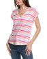 Фото #1 товара Bobeau Butter V-Neck T-Shirt Women's