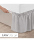 Фото #2 товара Ruffled Elastic Wrap Around Bedskirt 15 Inch Drop - Twin