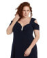 Фото #3 товара Plus Size Rhinestone-Detail Gown