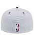 Фото #3 товара Men's White, Navy New Orleans Pelicans Throwback 2Tone 59FIFTY Fitted Hat