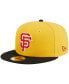 Фото #4 товара Men's Yellow, Black San Francisco Giants Grilled 59FIFTY Fitted Hat