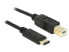 Delock 2m - USB2.0-C/USB2.0-B - 2 m - USB B - USB C - USB 2.0 - Male/Male - Black