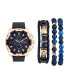 ფოტო #1 პროდუქტის Men's Rose Gold/Midnight Blue Analog Quartz Watch And Stackable Gift Set
