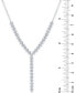 Фото #4 товара Diamond Adjustable 18" Lariat Necklace (1/4 ct. t.w.) in Sterling Silver