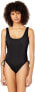 Фото #1 товара Bikini Lab Women's 243097 Lace Up High Leg Black One Piece Swimsuit Size L