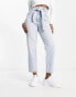 New Look paperbag waist jeans in light blue